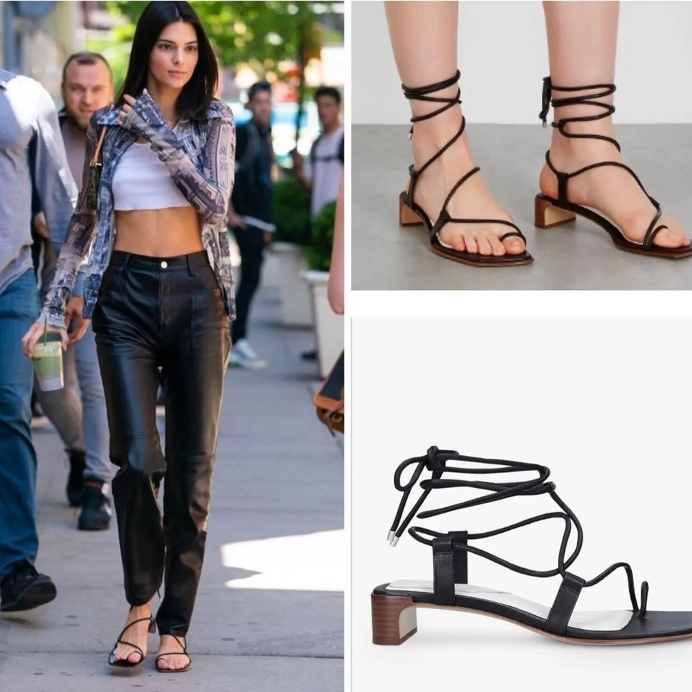 Rag and Bone Cindy Tie ankle wrap sandals